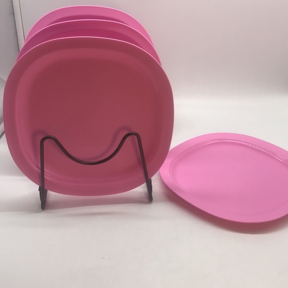 Tupperware Microwaveable Dessert Plate Set of 4 - Picture 10 of 13